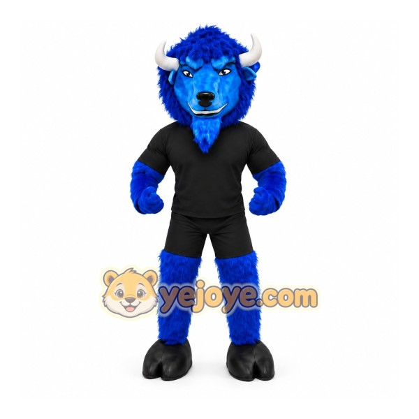 Blue Bull Mascot Costume Blue Bull Mascot Costume