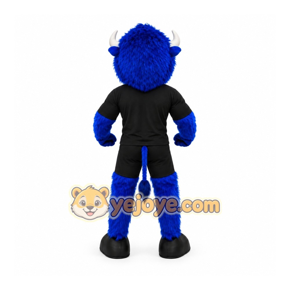 Blue Bull Mascot Costume Blue Bull Mascot Costume