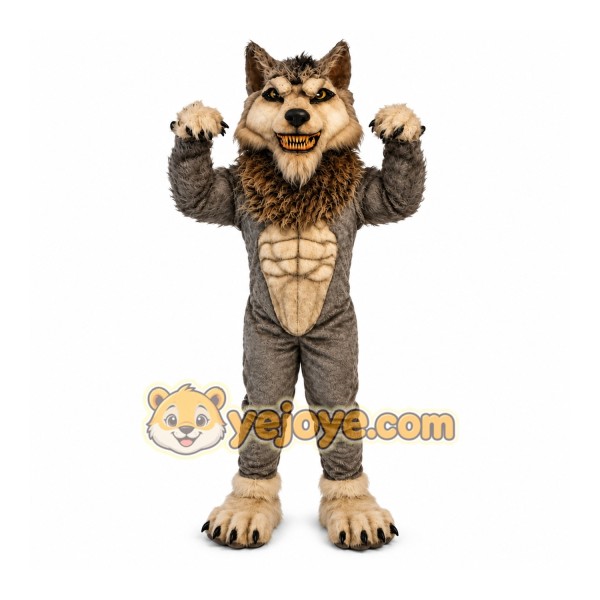 Gray Wolf Mascot Costume Gray Wolf Mascot Costume