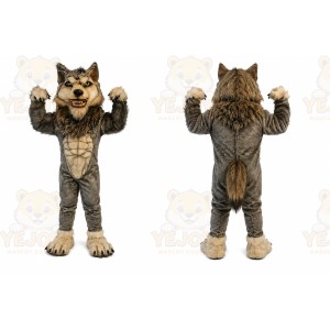 Gray Wolf Mascot Costume