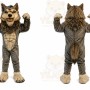 Gray Wolf Mascot Costume