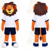 Lion Orange Shirt Mascot Costume
