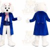 White Rabbit Lab Coat Mascot Costume