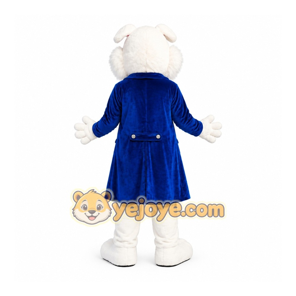 White Rabbit Lab Coat Mascot Costume White Rabbit Lab Coat Mascot Costume