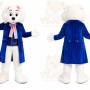 White Rabbit Lab Coat Mascot Costume
