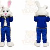White Rabbit Blue Suit Mascot Costume
