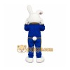 White Rabbit Blue Suit Mascot Costume White Rabbit Blue Suit Mascot Costume