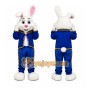 White Rabbit Blue Suit Mascot Costume