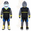 Gray Dolphin Sports Mascot Costume
