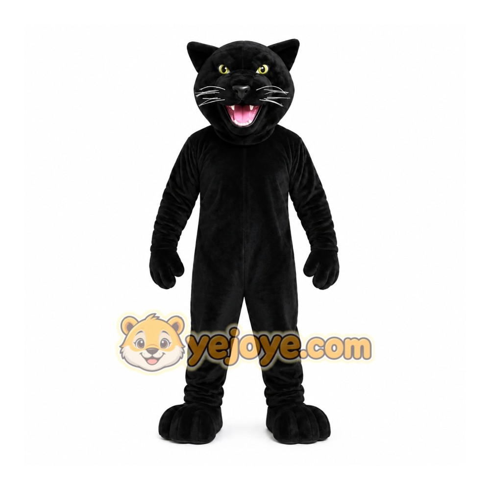 Black Wildcat Mascot Costume