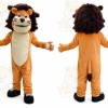 Orange Lion Mascot Costume