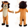Orange Lion Mascot Costume