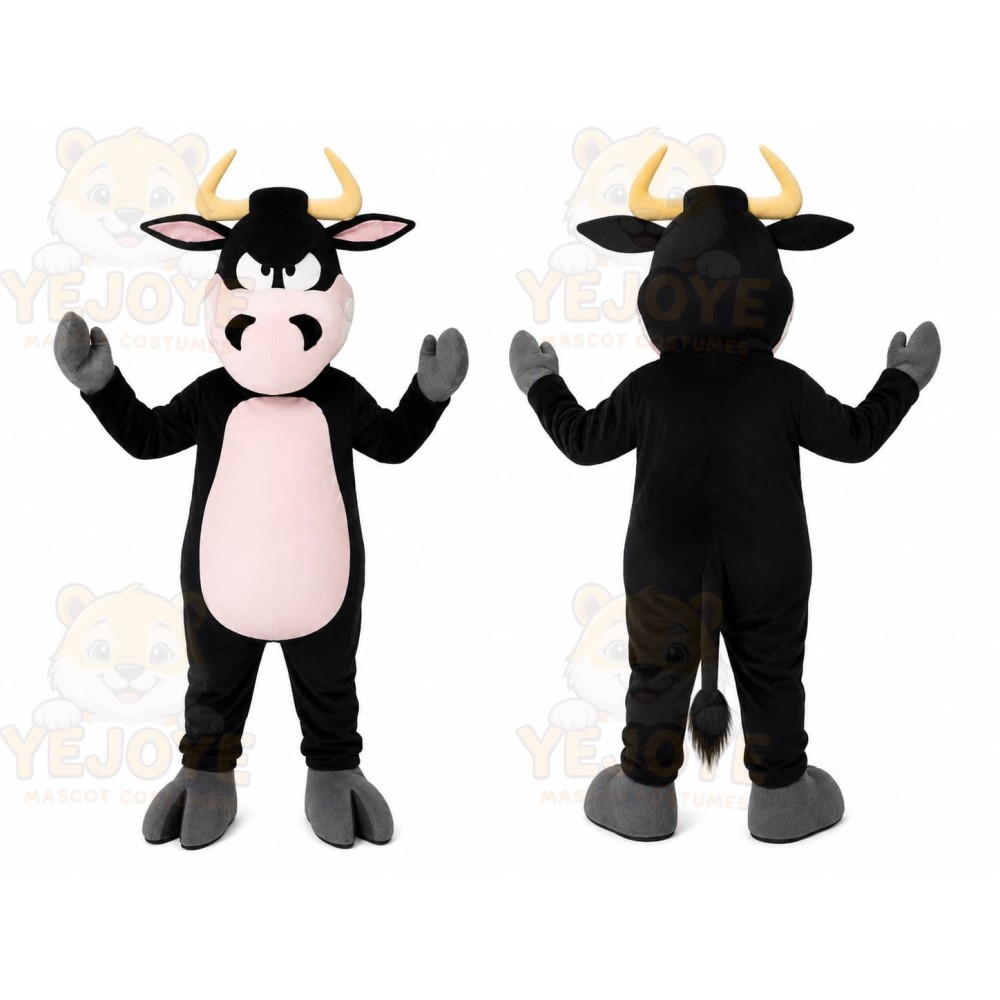 Black Bull Mascot Costume