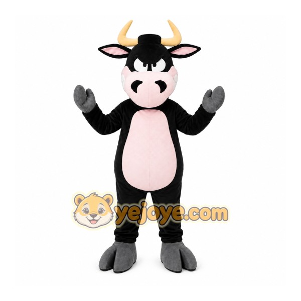 Black Bull Mascot Costume