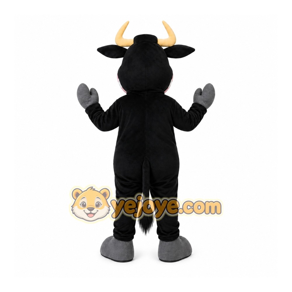 Black Bull Mascot Costume Black Bull Mascot Costume