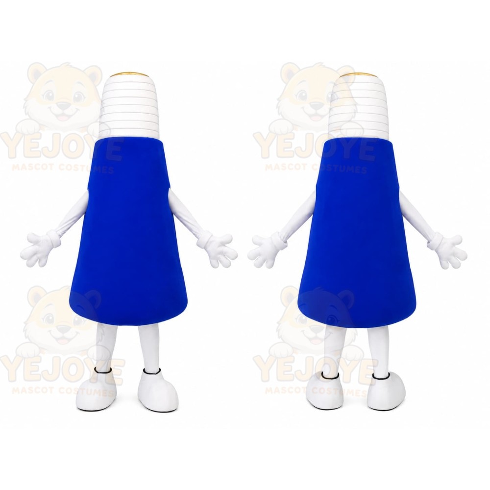 Blue Light Bulb Mascot Costume