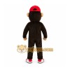 Black Monkey Cap Mascot Costume Black Monkey Cap Mascot Costume