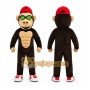 Black Monkey Cap Mascot Costume