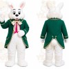 White Rabbit Green Coat Mascot Costume