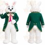 White Rabbit Green Coat Mascot Costume