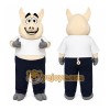 Pig Overalls Mascot Costume