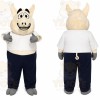 Pig Overalls Mascot Costume