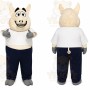 Pig Overalls Mascot Costume