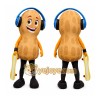 Peanut Headphones Mascot Costume Peanut Headphones Mascot Costume