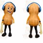 Peanut Headphones Mascot Costume