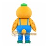 Yellow Owl Overalls Mascot Costume Yellow Owl Overalls Mascot Costume