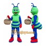 Green Bee Mascot Costume