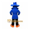 Blue Detective Mascot Costume Blue Detective Mascot Costume