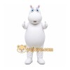 White Hippo Mascot Costume