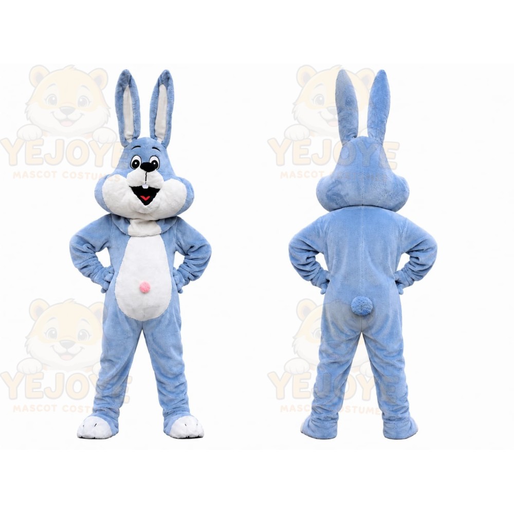 Blue Rabbit Mascot Costume