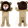 Tan Lion Mascot Costume