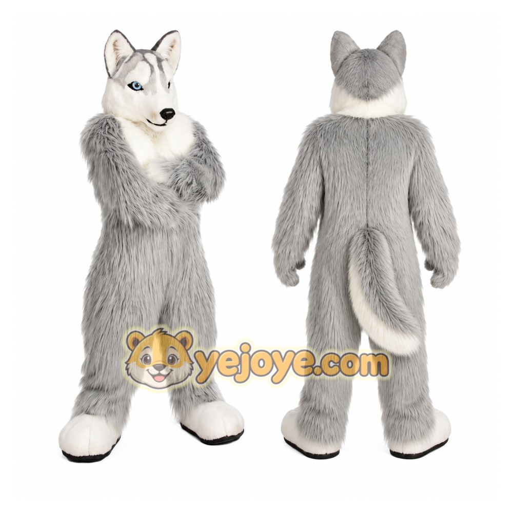 Gray Wolf Mascot Costume Gray Wolf Mascot Costume