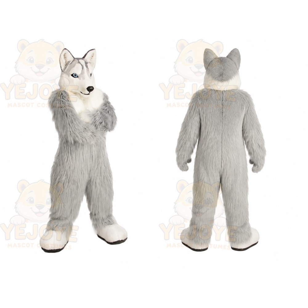 Gray Wolf Mascot Costume