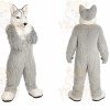 Gray Wolf Mascot Costume