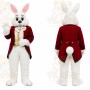 White Rabbit Red Coat Mascot Costume