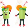 Green Drink Cup Mascot Costume