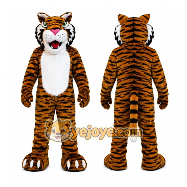 Orange Tiger Mascot Costume