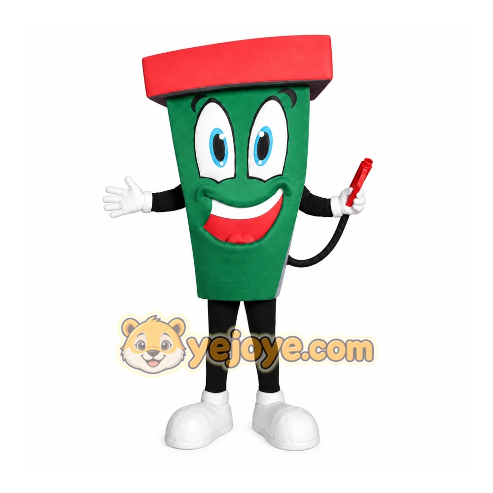 Green Refueling Truck Mascot Costume