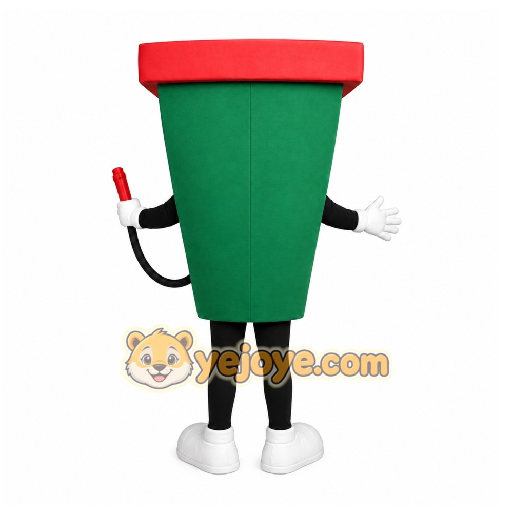 Green Refueling Truck Mascot Costume