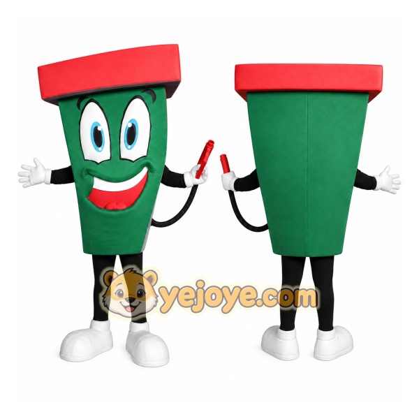 Green Refueling Truck Mascot Costume