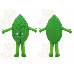 Green Leaf Mascot Costume