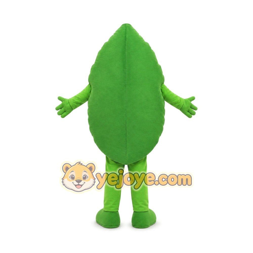 Green Leaf Mascot Costume Green Leaf Mascot Costume