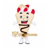 Strawberry Cream Crepe Mascot Costume Strawberry Cream Crepe Mascot Costume