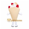 Strawberry Cream Crepe Mascot Costume Strawberry Cream Crepe Mascot Costume