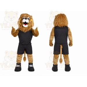 Lion Black Shorts Mascot Costume
