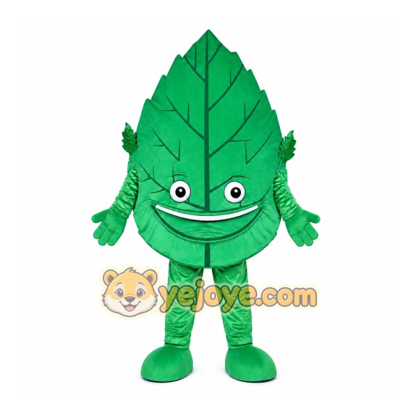 Green Leaf Mascot Costume
